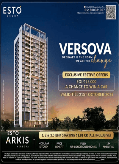 Esto Arkis - Luxury Residences at SVP Nagar, 4 Bungalows, Versova - View 2